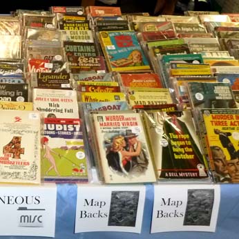 Books for sale at the Los Angeles Vintage Paperback Show, 2017